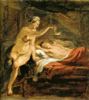 Amor and Psyche by Oil Painting Reproduction