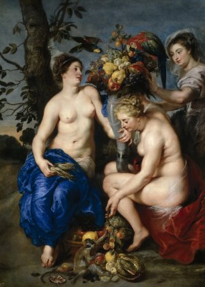 Ceres with Two Nymphs by Peter Paul Rubens Oil Painting Reproduction