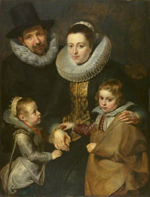 Family of Jan Brueghel the Elder by Peter Paul Rubens Oil Painting Reproduction