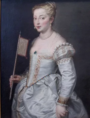 Girl with Fan by Peter Paul Rubens Oil Painting Reproduction