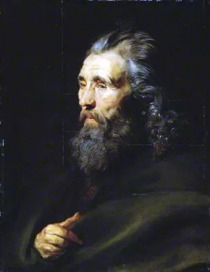 Main Product Photo of Head Study of a Bearded Man Painting by Peter Paul Rubens