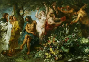 Pythagoras Advocating Vegetarianism by Peter Paul Rubens - Hand-Painted Oil Painting Reproduction