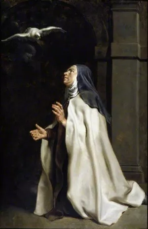 Teresa of Avila's Vision of the Dove by Peter Paul Rubens Oil Painting Reproduction