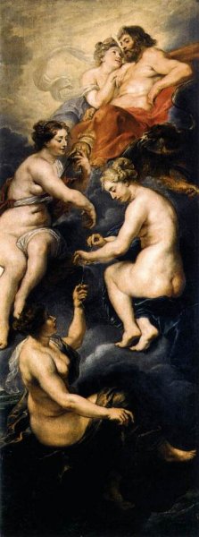 The Fate Spinning Marie's Destiny by Peter Paul Rubens Oil Painting Reproduction