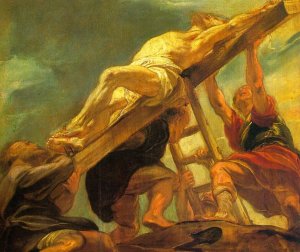 The Raising of the Cross by Peter Paul Rubens Oil Painting Reproduction