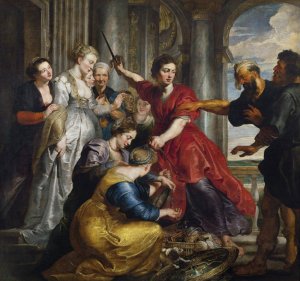 Main Product Photo of Achilles discovered by Ulysses and Diomedes Painting by Peter Paul Rubens