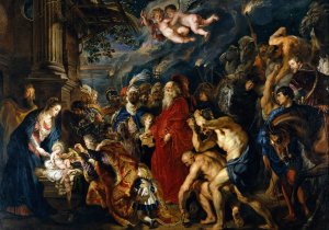Main Product Photo of Adoration of the Magi Painting by Peter Paul Rubens