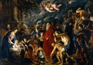 Adoration of the Magi by Peter Paul Rubens - Hand-Painted Oil Painting Reproduction
