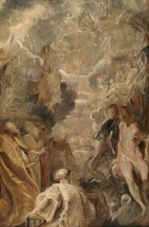 Main Product Photo of All Saints Painting by Peter Paul Rubens