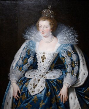 Anna of Austria, Queen of France, Mother of King Louis XIV by Peter Paul Rubens Oil Painting Reproduction
