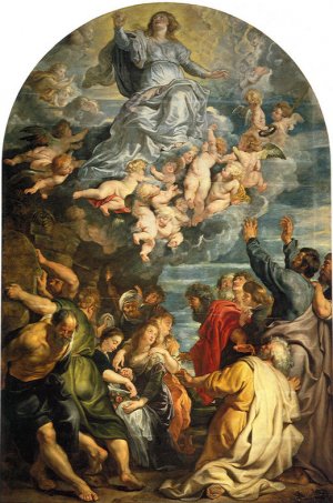 Main Product Photo of Assumption of Virgin Painting by Peter Paul Rubens