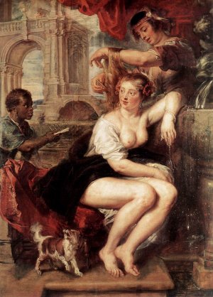 Bathsheba at the Fountain by Peter Paul Rubens - Hand-Painted Oil Painting Reproduction