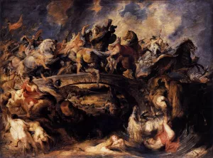 Main Product Photo of Battle of the Amazons Painting by Peter Paul Rubens