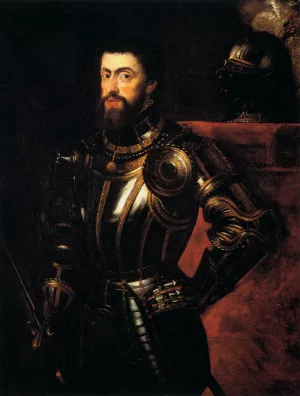 Charles V in Armour by Peter Paul Rubens - Hand-Painted Oil Painting Reproduction