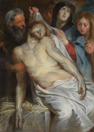Main Product Photo of Christ on the Straw Painting by Peter Paul Rubens