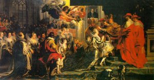 Coronation of Marie de Medici by Peter Paul Rubens Oil Painting Reproduction