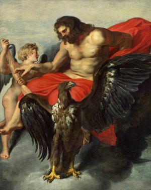 Main Product Photo of Cupid Supplicating Jupiter Painting by Peter Paul Rubens
