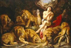 Daniel in the Lion's Den by Peter Paul Rubens Oil Painting Reproduction