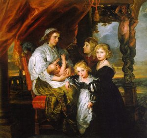 Main Product Photo of Deborah Kip and Her Children Painting by Peter Paul Rubens