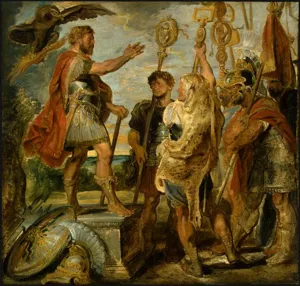 Decius Mus Addressing the Legions by Peter Paul Rubens - Hand-Painted Oil Painting Reproduction