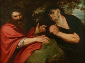 Democritus and Heraclitus by Oil Painting Reproduction