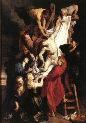 Main Product Photo of Descent from the Cross Centre Panel Painting by Peter Paul Rubens