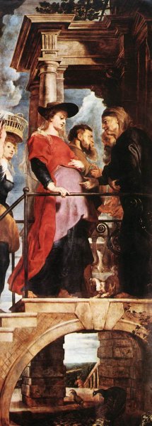 Descent from the Cross Left Wing by Peter Paul Rubens - Hand-Painted Oil Painting Reproduction