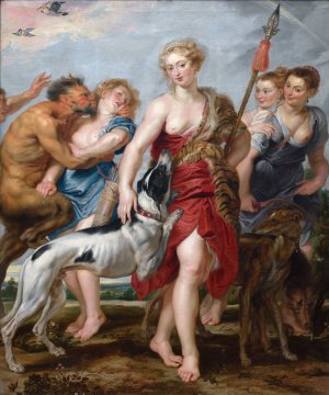 Main Product Photo of Diana and Her Nymphs Departing For The Hunt Painting by Peter Paul Rubens