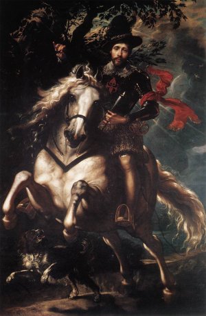 Equestrian Portrait of Giancarlo Doria by Peter Paul Rubens Oil Painting Reproduction
