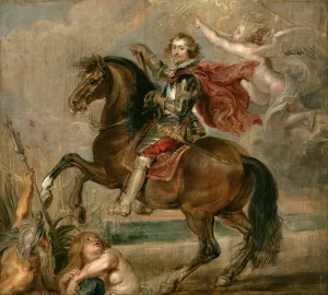 Equestrian Portrait of the Duke of Buckingham by Oil Painting Reproduction
