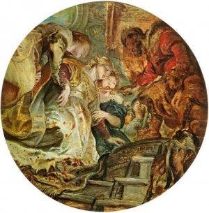 Esther and Ahasverus by Peter Paul Rubens Oil Painting Reproduction