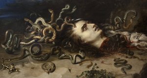 Main Product Photo of Head of Medusa Painting by Peter Paul Rubens