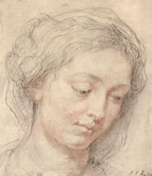 Main Product Photo of Head of woman Painting by Peter Paul Rubens