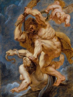 Main Product Photo of Hercules as Heroic Virtue Overcoming Discord Painting by Peter Paul Rubens