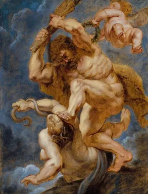 Hercules as Heroic Virtue Overcoming Discord by Peter Paul Rubens - Hand-Painted Oil Painting Reproduction