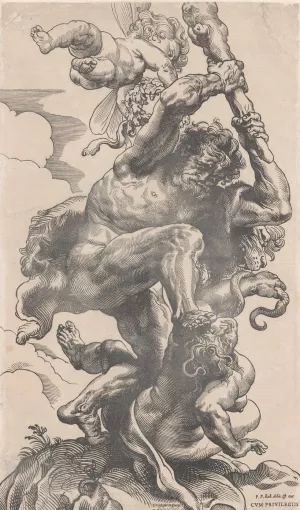 Hercules overcomes Envy by Peter Paul Rubens - Hand-Painted Oil Painting Reproduction