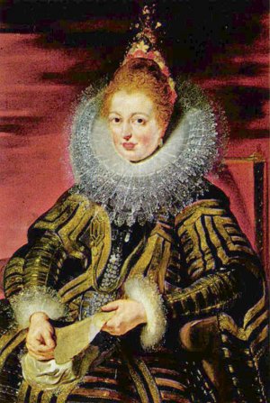 Isabella 1566-1633, Regent of the Low Countries by Peter Paul Rubens - Hand-Painted Oil Painting Reproduction