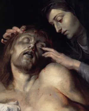 Lamentation over the Dead Christ Detail by Peter Paul Rubens - Hand-Painted Oil Painting Reproduction