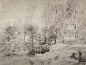 Landscape with a Trees by Peter Paul Rubens - Hand-Painted Oil Painting Reproduction
