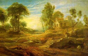 Landscape with a Watering Place by Peter Paul Rubens Oil Painting Reproduction