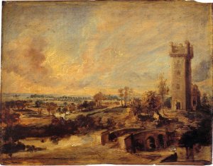 Landscape with Tower by Peter Paul Rubens Oil Painting Reproduction