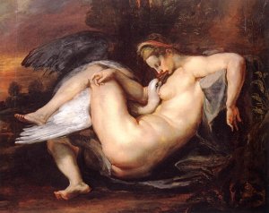 Leda and the Swan by Peter Paul Rubens - Hand-Painted Oil Painting Reproduction