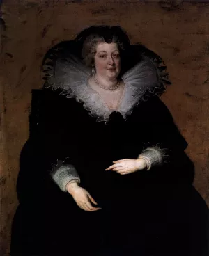 Marie de Mdici, Queen of France by Peter Paul Rubens - Hand-Painted Oil Painting Reproduction