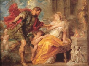 Main Product Photo of Mars and Rhea Silvia Painting by Peter Paul Rubens