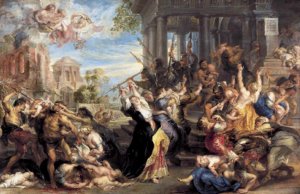 Massacre of the Innocents by Peter Paul Rubens Oil Painting Reproduction