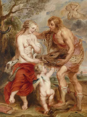 Meleager And Atalante by Peter Paul Rubens - Hand-Painted Oil Painting Reproduction