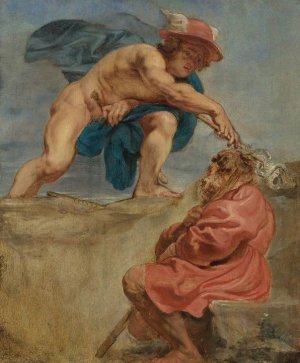 Mercury and a Sleeping Herdsman by Peter Paul Rubens Oil Painting Reproduction