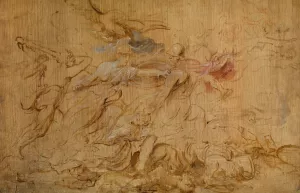 Minerva and Hercules Restraining Mars by Oil Painting Reproduction