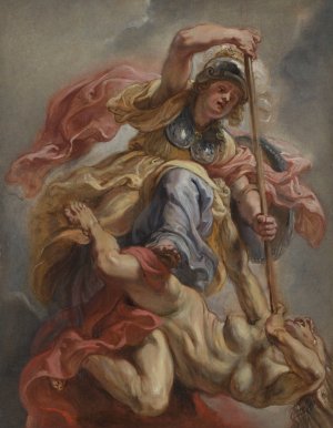 Main Product Photo of Minerva Overcoming Ignorance Painting by Peter Paul Rubens