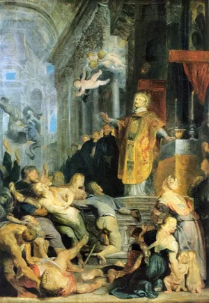 Miracle of St Ignatius of Loyola by Peter Paul Rubens - Hand-Painted Oil Painting Reproduction